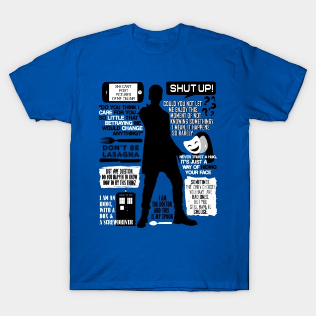 Doctor Who - 12th Doctor Quotes T-Shirt by Fantality